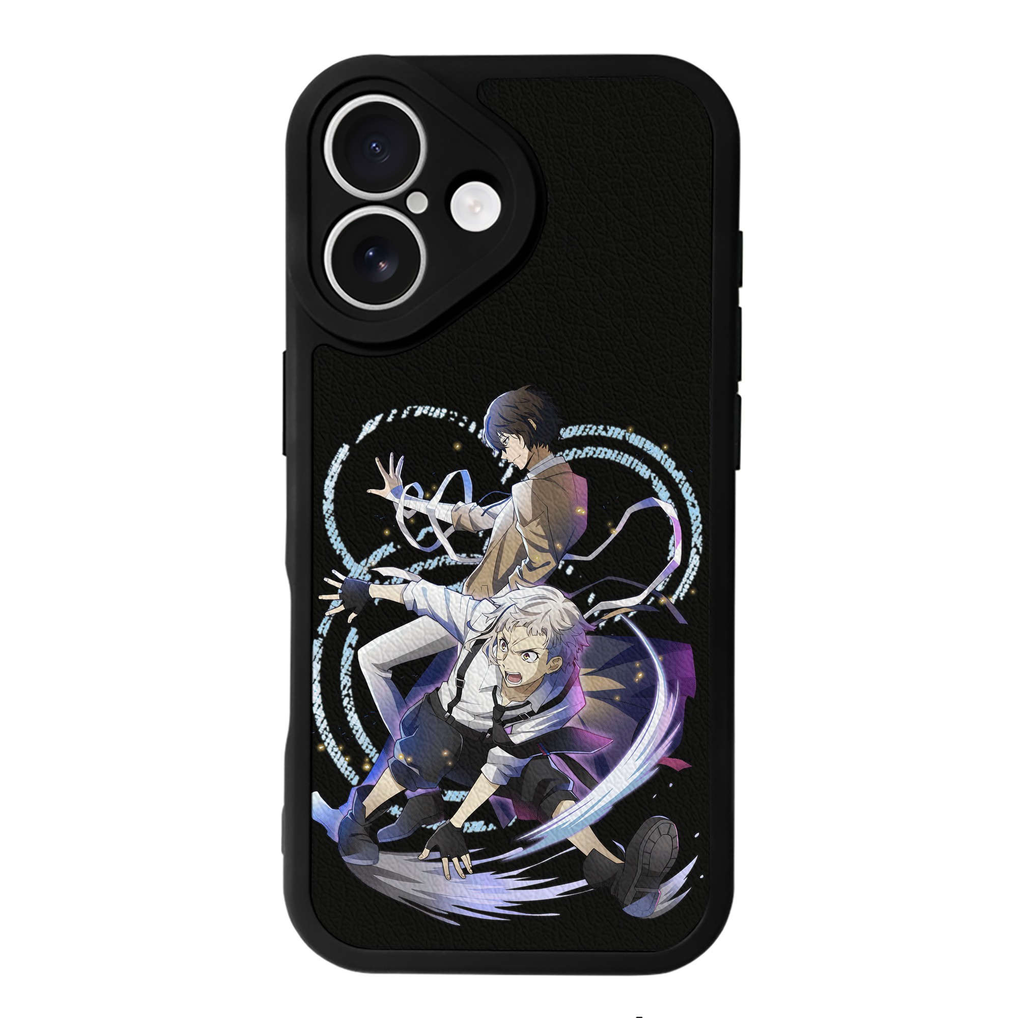 （画像用） 文豪ストレイドッグス Bungo Stray Dogs 【iPhone 16シリーズ対応】シリコンスマホケース（レザー調） 材質：シリコン